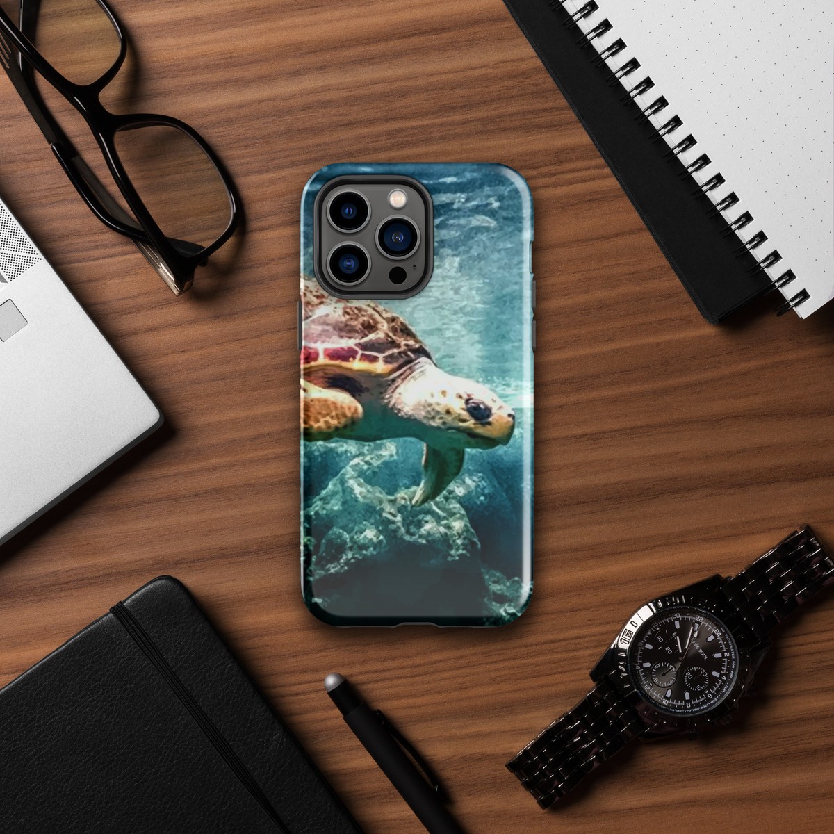 Sea Turtle Themed Tough Case for iPhone® Cell Phone Cover Pro Max