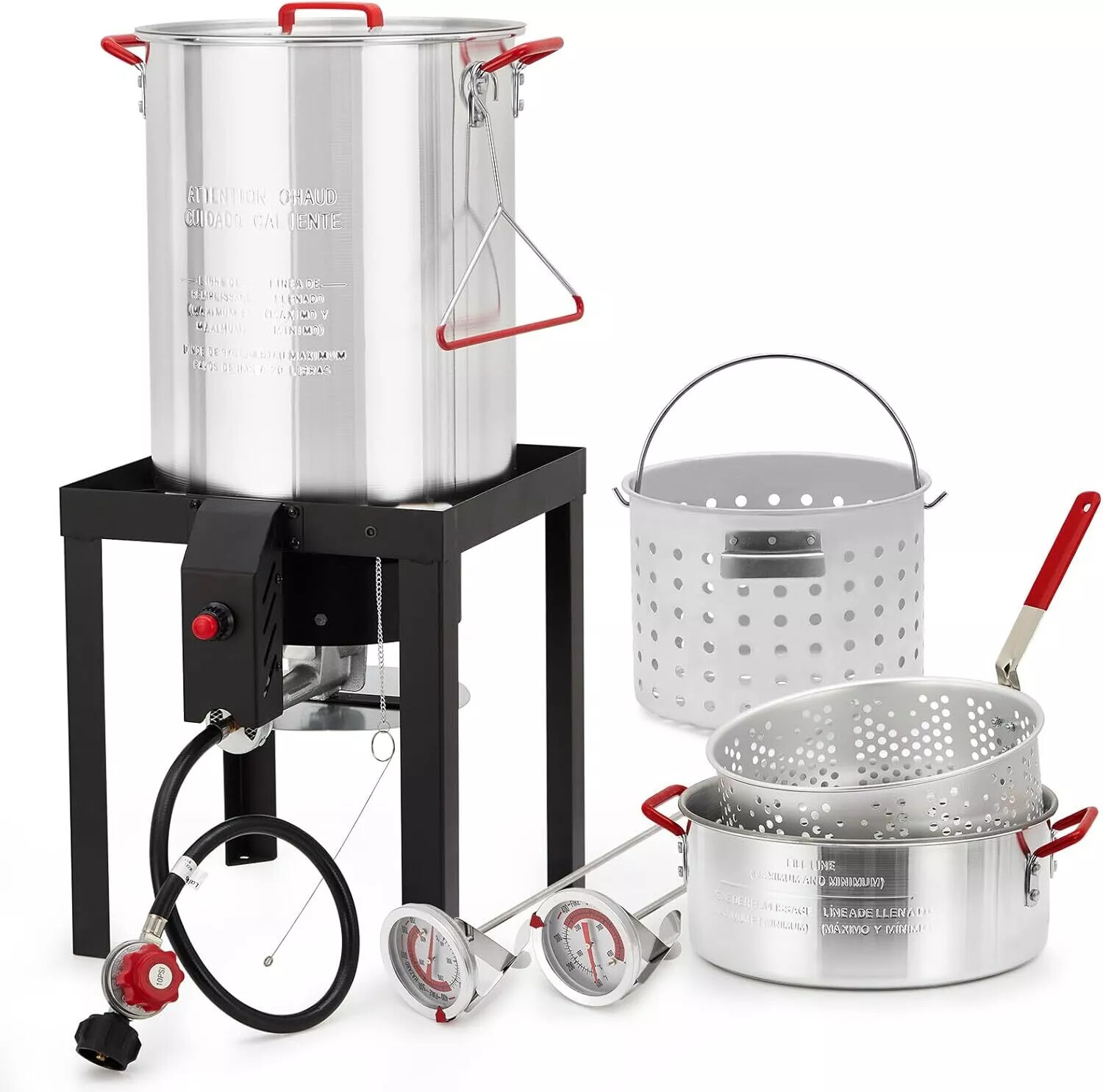 & 10 Qt Fish Fryer Cooker Set With Stove Burner Stand Us