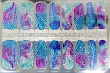 Color Nail Polish Strips, 16ct. Unicorn Candy Marble. Read  DESCRIPTION BELOW