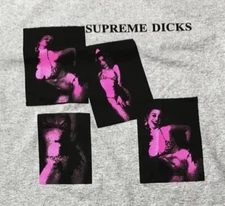 SUPREME DICKS TEE - LARGE - HEATHER GREY - FW20 T-SHIRT