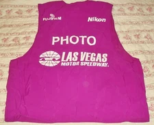 Vintage Official Media Photo  Las Vegas Motor Speedway  Vest