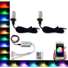 H11 27 SMD RGB Multi-Color Changing Shift Led...