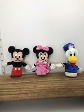 Disney Store Exclusive Mickey Minnie Mouse Donald Duck Finger Puppets Toys