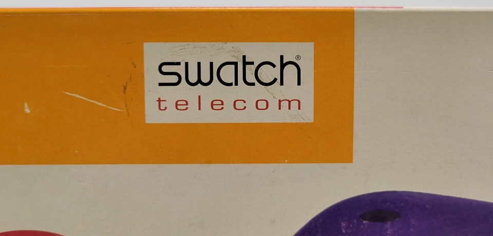 *B4) Rot - Swatch Telecom Record Retro Digital Anrufbeantworter - Sangria - Bild 2 von 4