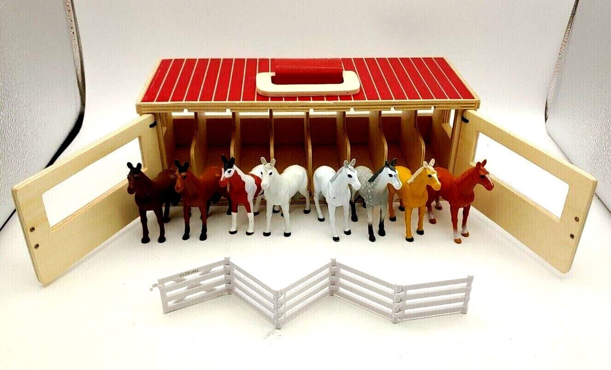 Melissa Doug Take Along Show Horse Stable Carrying Case with