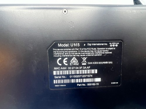 AT&T ASB-U115-4ATT-OUS VPN Gateway NO POWER CORD, INSTRUCTIONS OR ANTENNAS - Picture 3 of 5