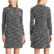 Chaps Paola Long Sleeve Boucle Sweater Dress Size 16