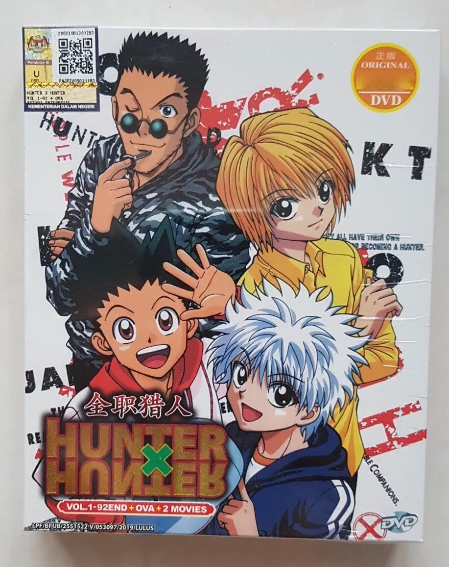 DVD Hunter X Hunter Anime Season 1 TV Series (1-92 End + OVA) English  Subtitle