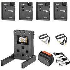 Boomx-u Qua Uhf Wireless Lavalier Microphone Lapel Microphone W 4 Transmitters