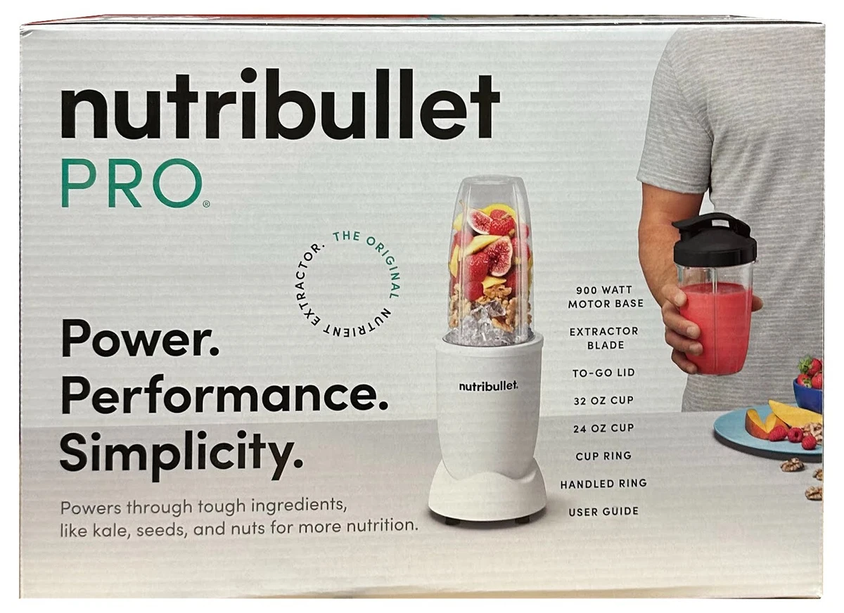 NutriBullet Baby 12 oz. Single Speed White Blender with 32 oz