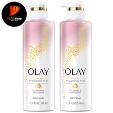 Olay Body Wash Women Cleansing  Nourishing, 17.9 fl oz Pack of 2 