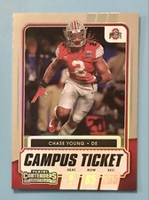 2021 Panini Contenders Draft Picks Chase Young Campus Ticket #82 Ohio State 