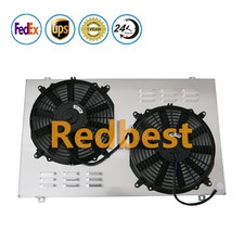 Aluminum Shroud+12" Fan For 1968-1977 Chevy Chevelle Malibu 1971-1990 Caprice