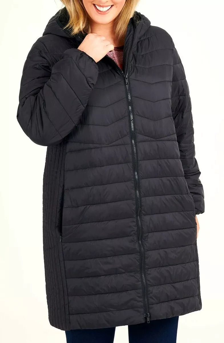 Lightweight puffer coat plus clearance size