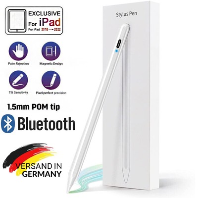 Bluetooth Stylus Pen,für 2018-2022 Apple iPad 7/8/9 Generation Palm Rejection DE