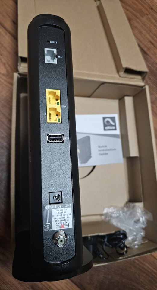 Altice Optimum Wi-Fi Model: UBC1319 UBC1319AA00 DOCSIS 3.1 Modem/Router ...