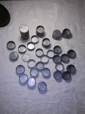 Lot of Slot Car? Silver Stackable Track Support Risers 5/8'' Pieces 1.5'' Diameter