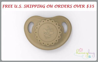 Honeybug VINTAGE Magnetic Pacifier reborn art doll baby newborn CAFE LATTE