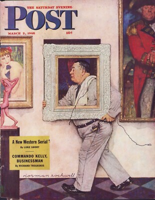 MAR 2 1946 Life Imitates Art NORMAN ROCKWELL SE POST ORIG COVER ONLY #2