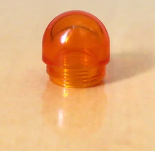 VTG Hot Rod Dashboard Indicator Light Lens ORANGE (16 x 16mm)
