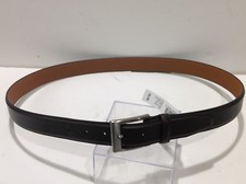 Brown Genuine Leather Belt Size 40 Silver Buckle NEW