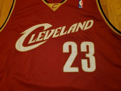 2003 Reebok LeBron James CLEVELAND CAVALIERS Authentic NBA Team