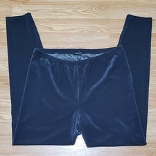 Eileen fisher velvet high waist ankle leggings dark gray oversized preppy winter