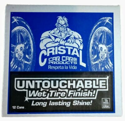 #ad CRISTAL UNTOUCHABLE WET TIRE FINISH 13 OZ Pack of 6 or 12 Cans $89.00