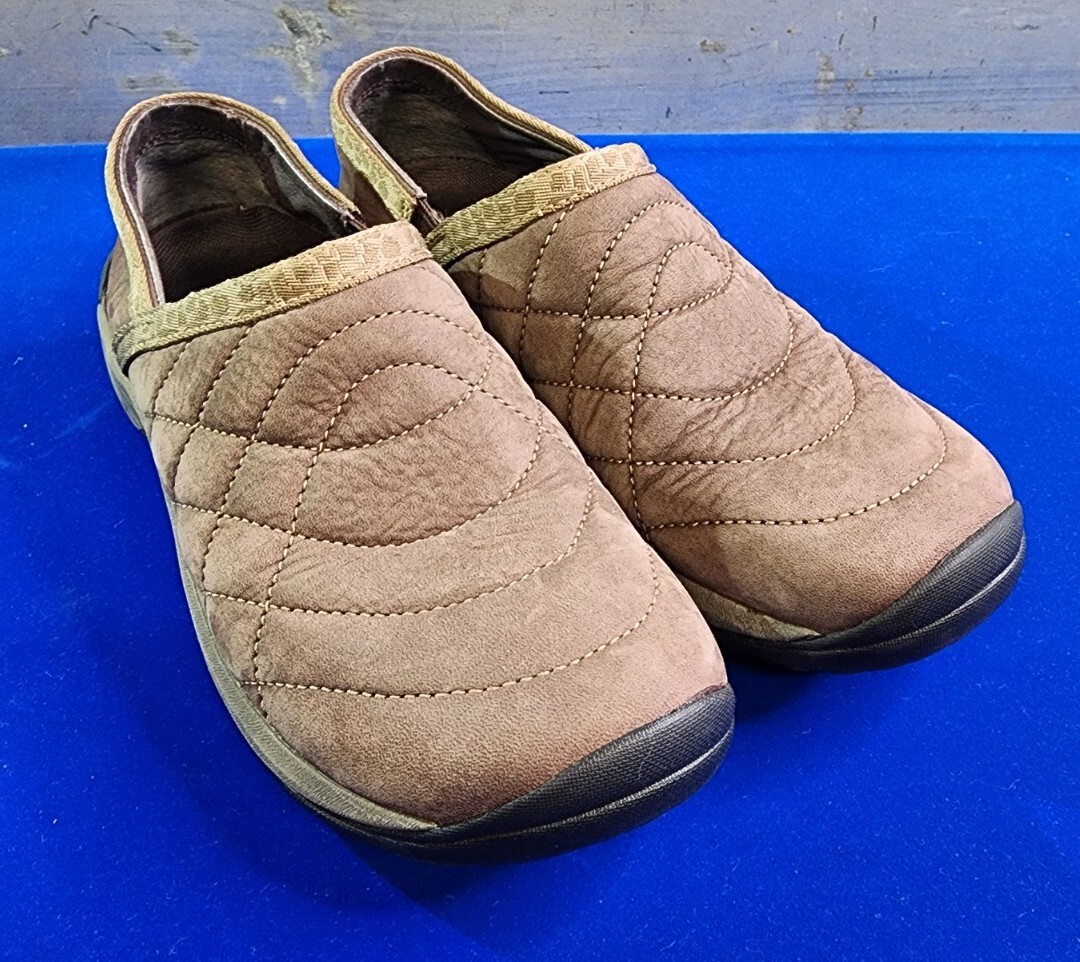 Mocassini Merrell donna Encore trapuntati bracken zoccoli scarpe taglia 6 5 marrone