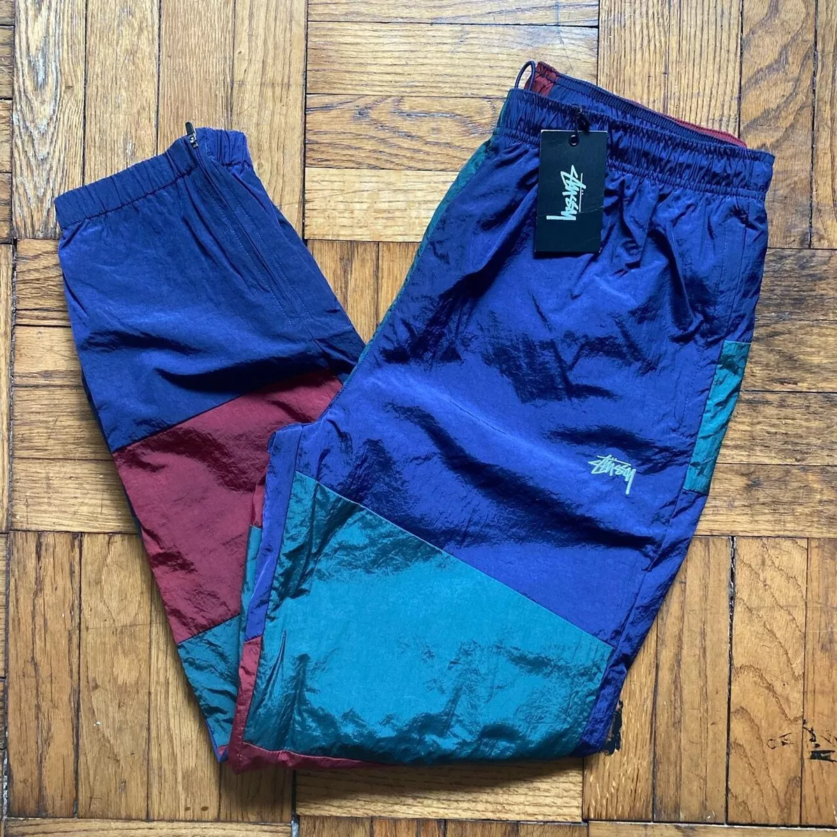 BNWT stussy nylon panel track pants size medium BNWT stussy nylon panel track pants size medium