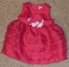 Children's Place infant girl size 3-6 month pink dress w/ pink  white flowers