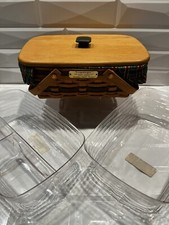 Longaberger 1996 Holiday Cheer Basket with Liner, Lid, and Protectors Divided