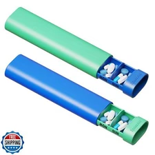 SpaceAid 2 Pack Pill Organizer Box 7 Day, Weekly Travel Pill Case Holder, 2 T