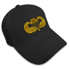 Baseball Cap Airborne B Embroidery Dad Hats for Men & Women Strap Closure 1 Size