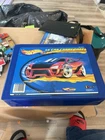 Hot Wheels Travel Case and 36 Vintage Hot Wheels & Matchbox Cars