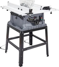 10 Inch Portable Benchtop Table Saw 15 Amp 5000RPM 90° Cross Cut 0-45° Bevel Cut