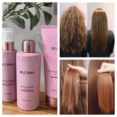 DR. C. TUNA Intensive Repair Set Shampoo Hair Mask Leave-In Color Protection