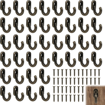 40x Mini Zinc Alloy Haken, Hochwertige Deko-Haken Für Bilder, Kreative DIY-Proje
