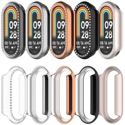 Watch Case Diamond Protective Cover for Mi Band 10/10NFC Smartwatch Accessories