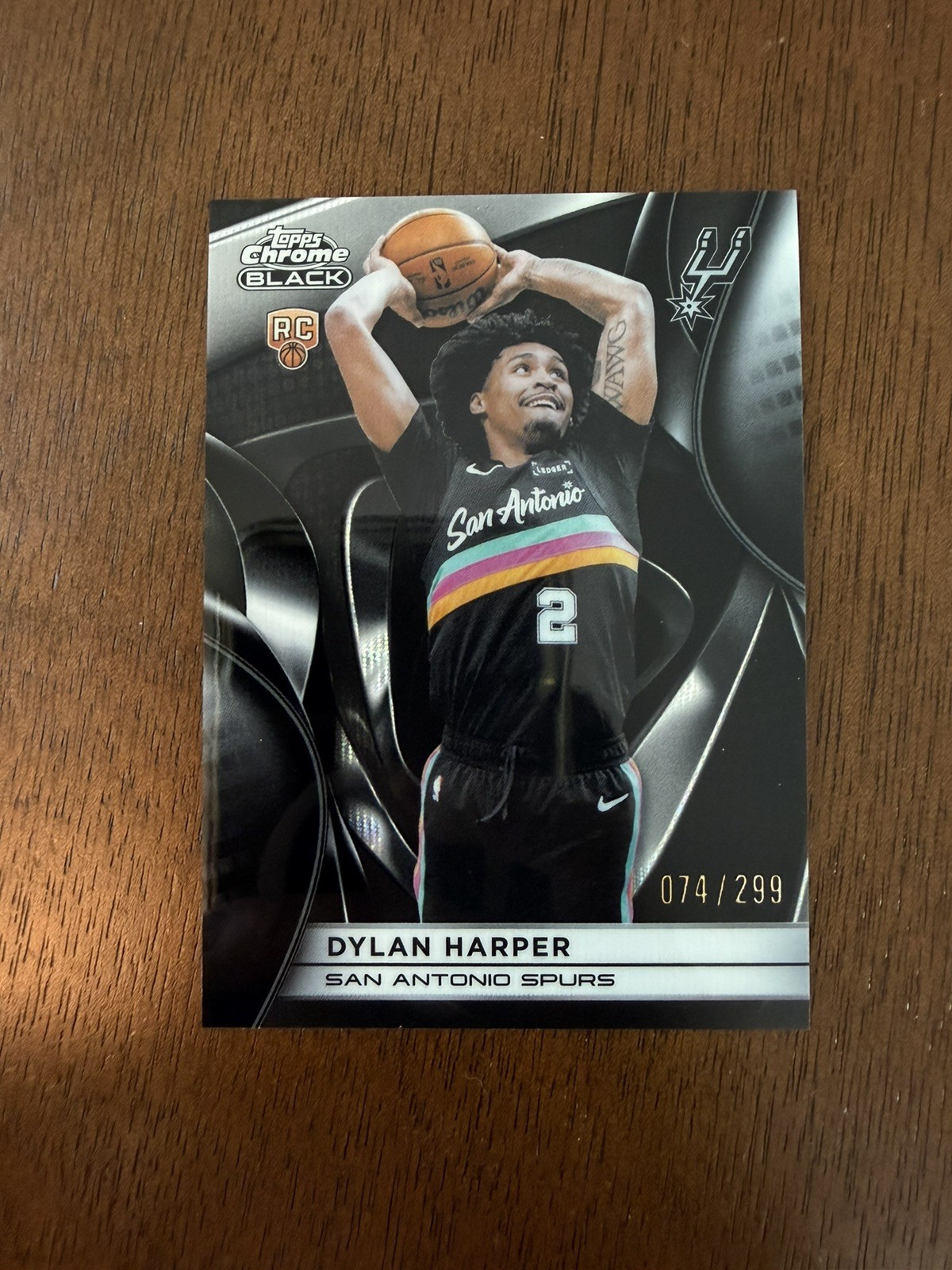 2025-26 Topps Chrome Black Dylan Harper #102 RC Rookie Refractor /299 🔥