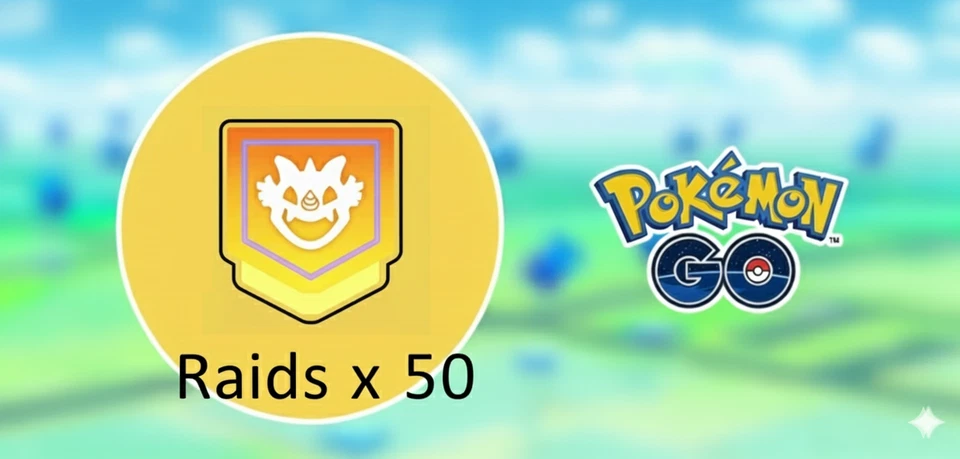 POKÉMON Pokemon GO 50 Raids very fast service
