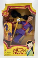 Disney's Mulan Secret Hero Mulan Doll Mattel 1997 Brand New💯✅