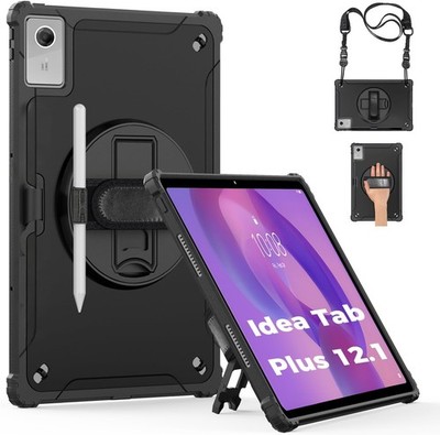 Case for Lenovo Idea Tab Plus 12.1 inch, Shockproof Hard Shell with Kickstand