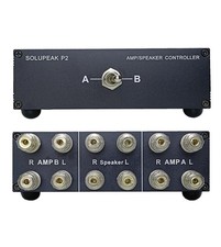 P2 2 1 -IN-1 2 -OUT Amp Amplifier Speaker Switcher Selector Switch Splitter 2...