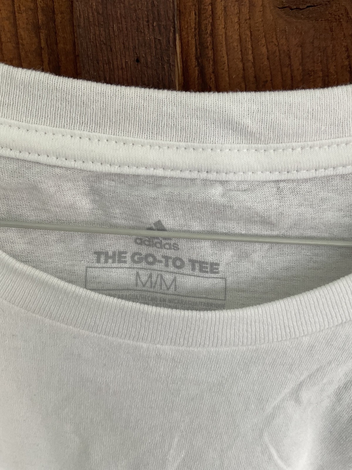 White & Black Adidas Mens Medium T-Shirt thumbnail 2