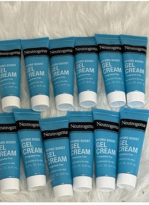 NEUTROGENA Hydro Boost Gel Cream Fragrance Free Travel Size Lot X 12 ( .3 oz)