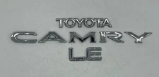 1992 - 1996 TOYOTA CAMRY LE CHROME REAR TRUNK LID EMBLEM BADGE SYMBOL NAMEPLATE