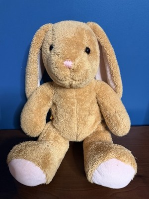 Build A Bear Bunny Big Ears Rabbit Tan Brown Plush Stuffed Animal 2014 BAB