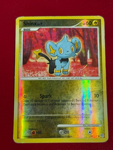 Pokemon TCG Diamond and Pearl - Shinx 98/130 Reverse Holo 2007 (MP/HP)