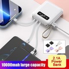 10000mAh Portable Power Bank 2.1A Fast Charging Digital Display Battery Charger